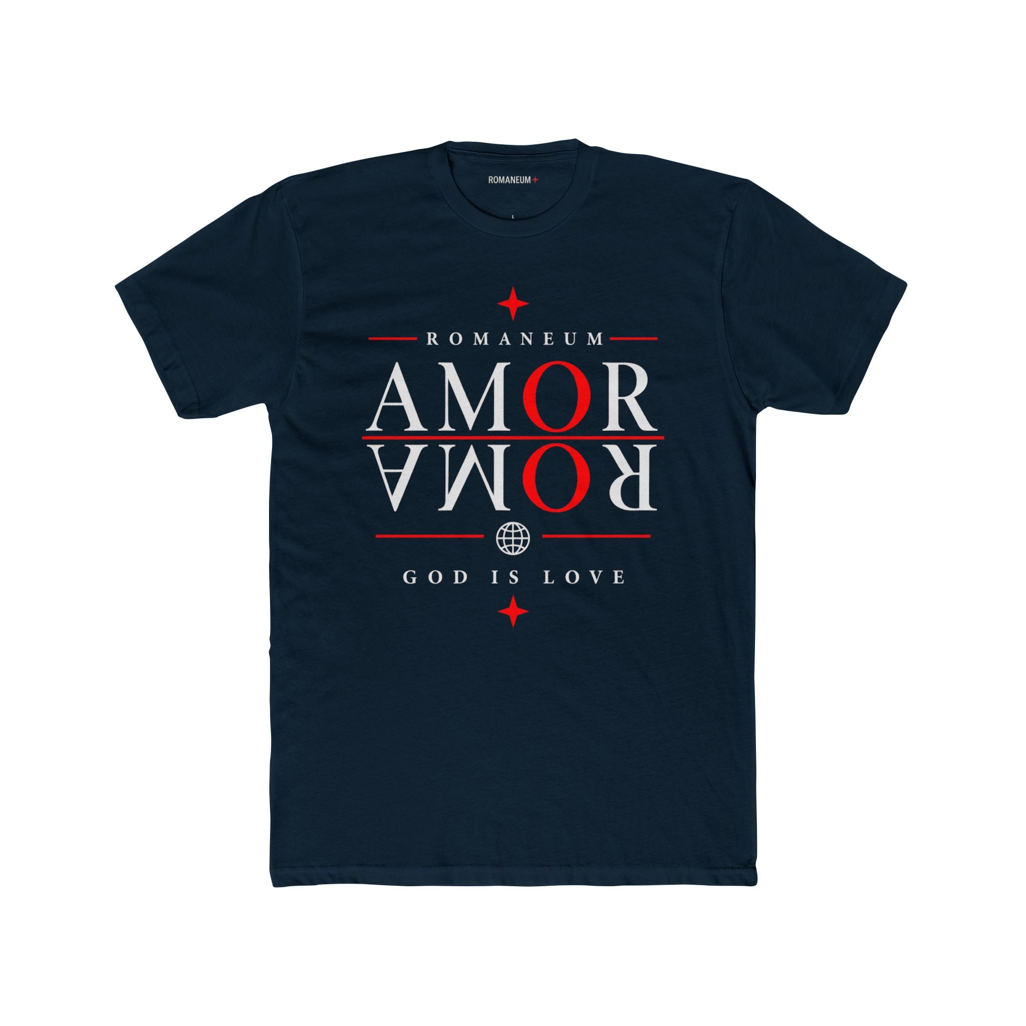 Romaneum 'Amor Roma' Graphic Tee — God Is Love Christian T‑Shirt