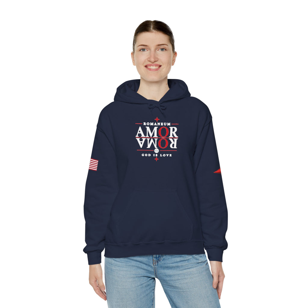 Romaneum ‘Amor’ Hoodie — God Is Love Graphic Sweatshirt