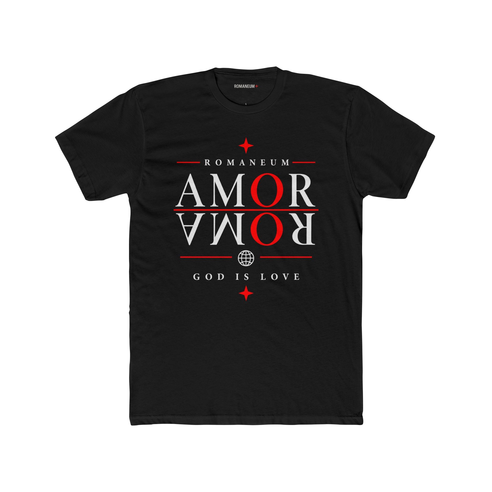 Romaneum 'Amor Roma' Graphic Tee — God Is Love Christian T‑Shirt