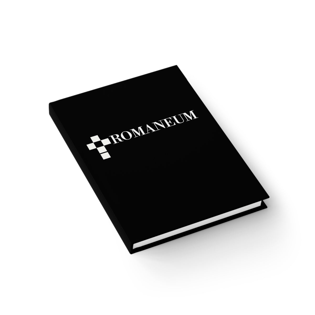 Romaneum Hardcover Journal — Black Logo Notebook