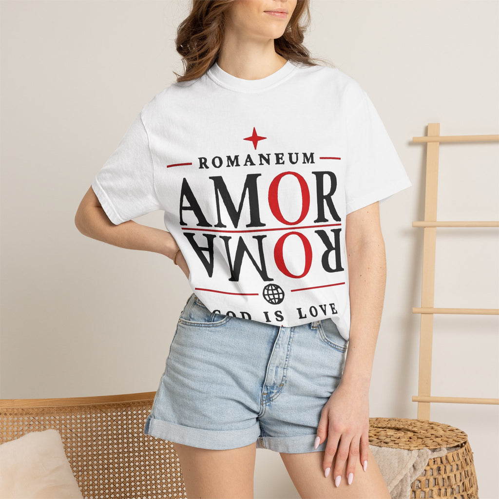 AMOR ROMA Tee — "God Is Love" Graphic T-Shirt