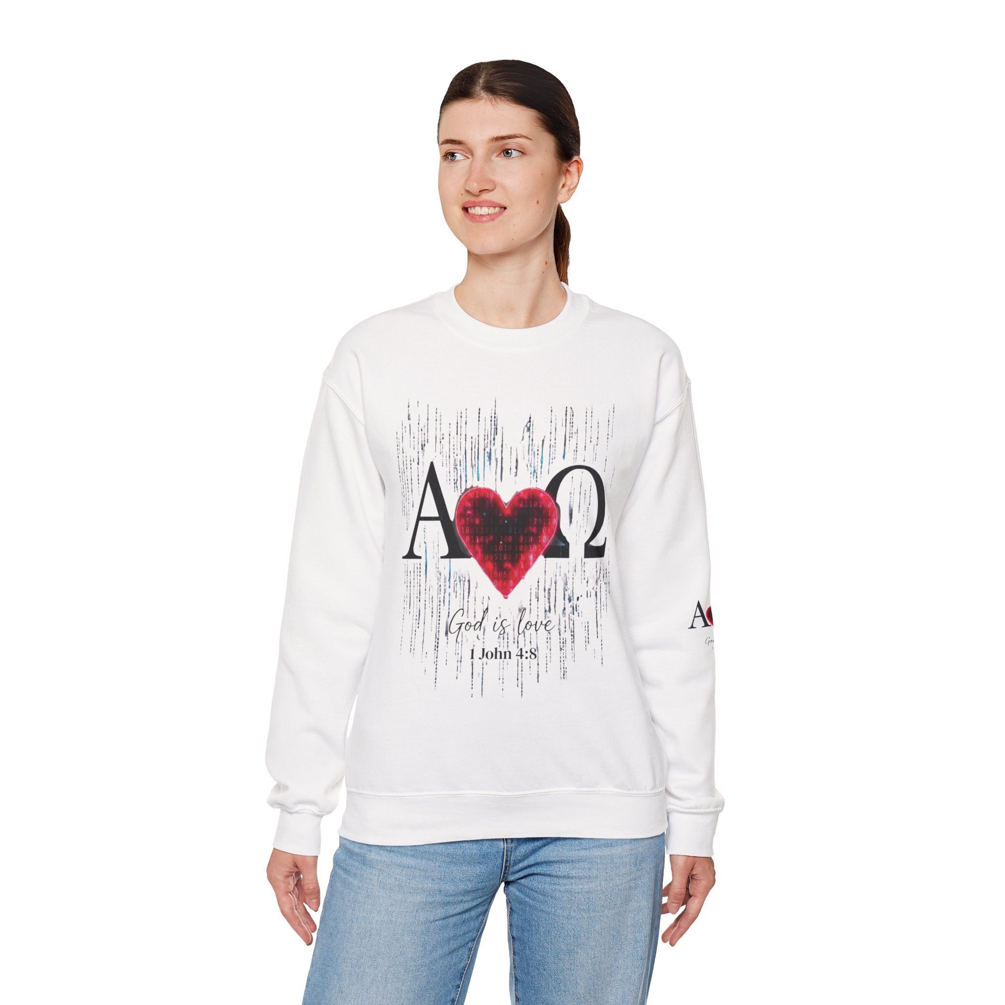 Alpha Omega Heart Sweatshirt ROMANEUM