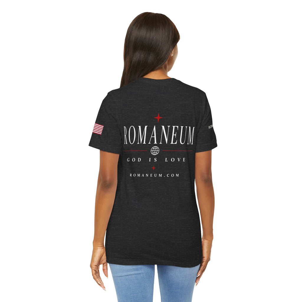 Romaneum 'AMOR/ROMA' God Is Love Graphic Tee