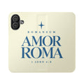 Amor Roma Flip Case — Faith-Inspired Leather Wallet Phone Cover