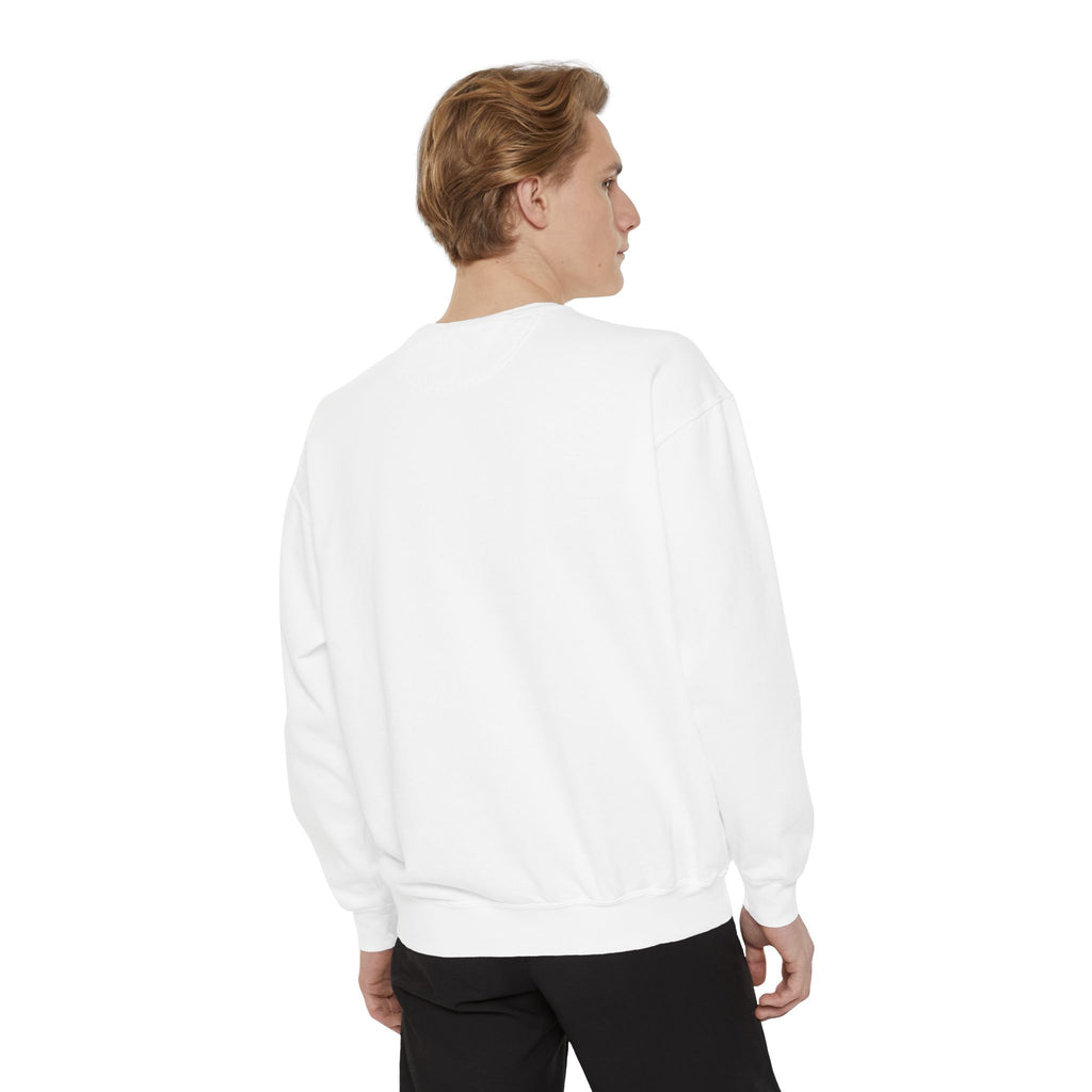 Sweatshirt | Distressed Face Print, Hebrew Text