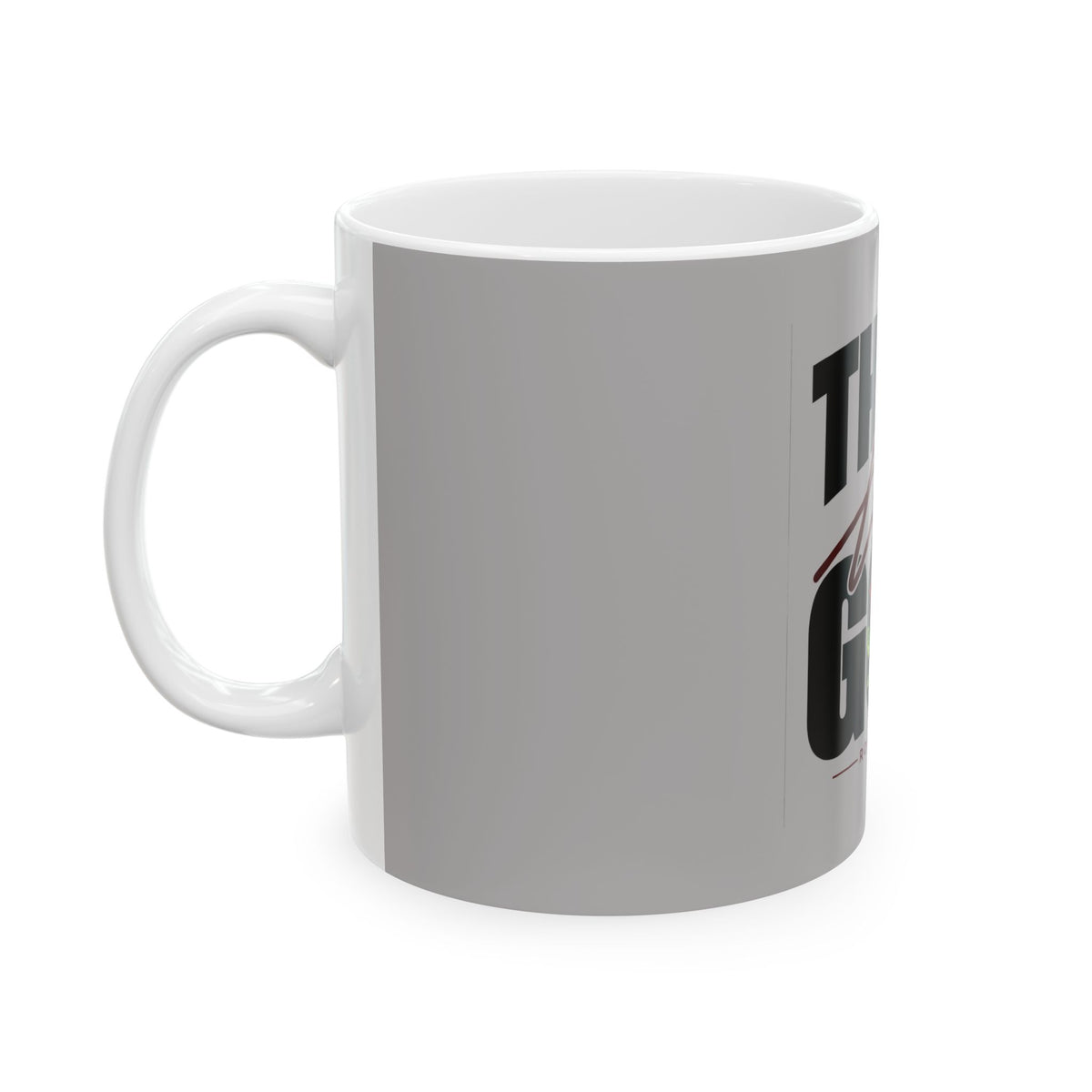 Think Like God Ceramic Mug — Inspirational Rose Coffee Cup (11oz & 15oz)