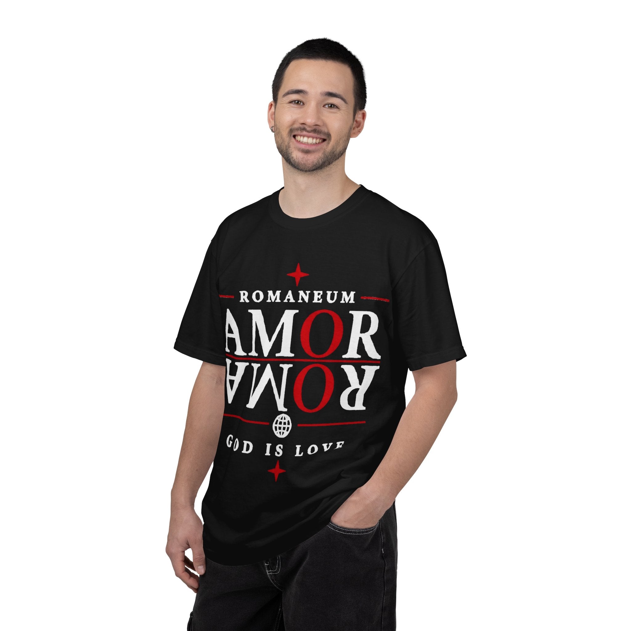 AMOR ROMA Tee — "God Is Love" Graphic T-Shirt