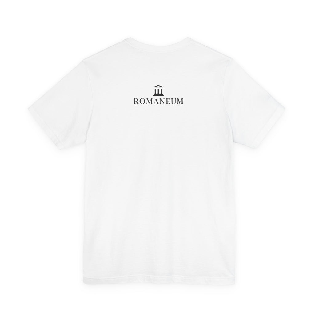 Romaneum Classic Logo T‑Shirt — Minimal Roman Architecture Tee