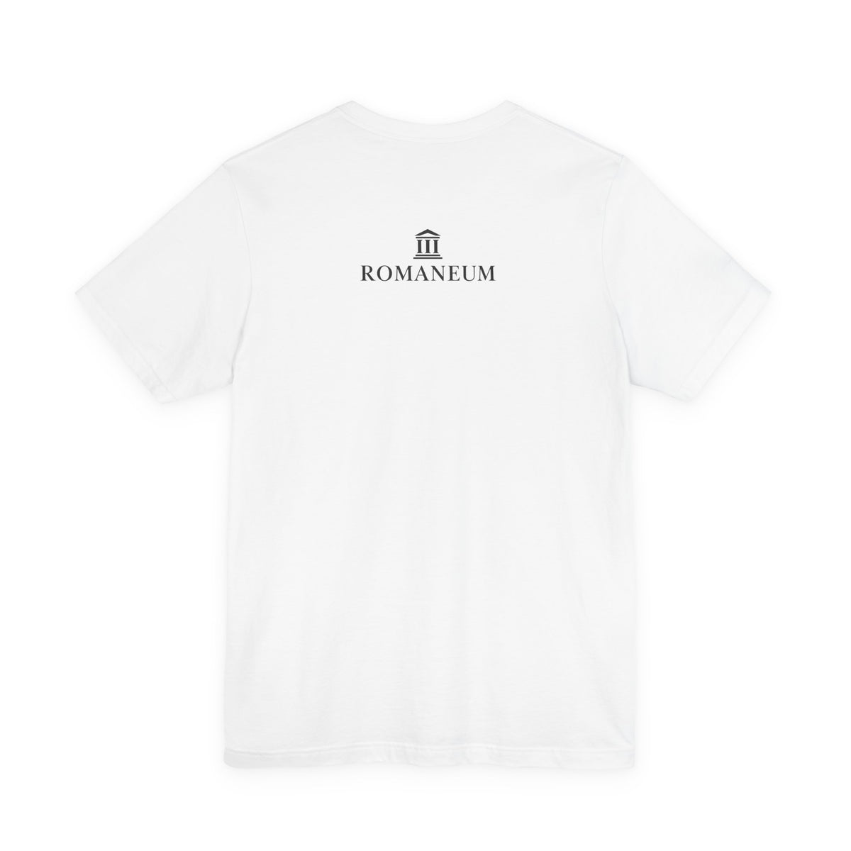 Romaneum Classic Logo T‑Shirt — Minimal Roman Architecture Tee