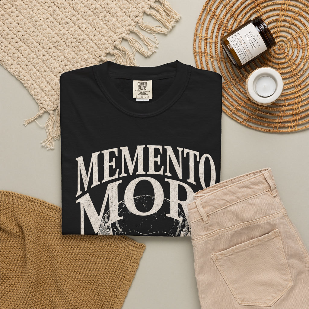 Memento Mori Skull T‑Shirt — Romaneum Gothic Graphic Tee
