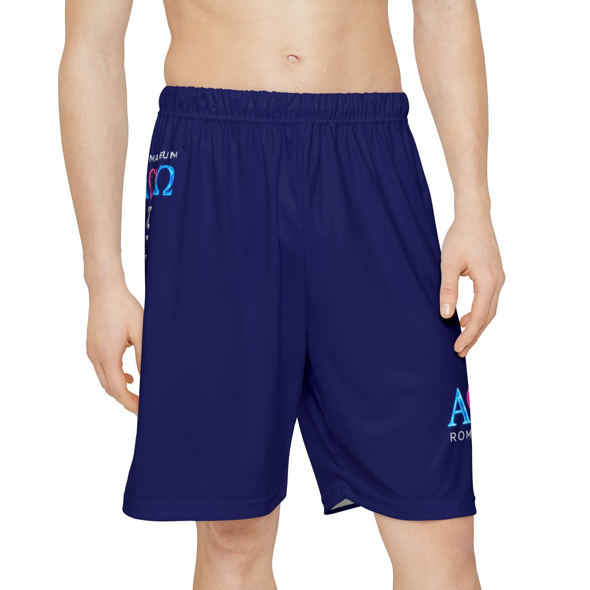 Sport Shorts — ROMANEUM Alpha & Omega Logo Performance Athletic Shorts