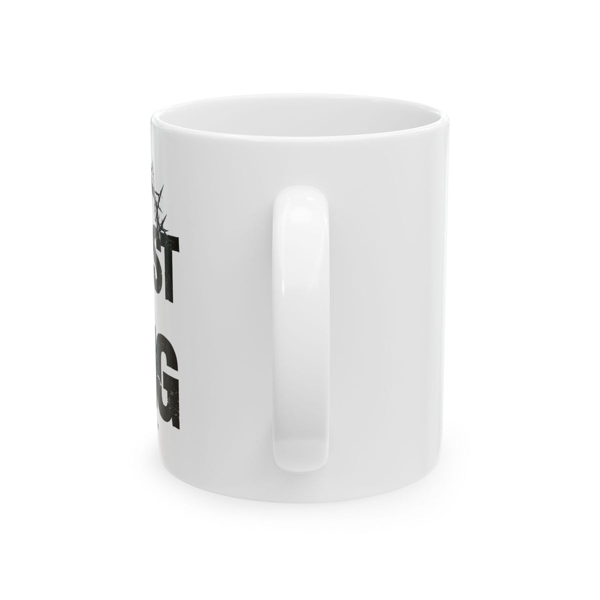 Chest King Ceramic Mug — Vintage Crown & Thorn Coffee Cup (11oz, 15oz)
