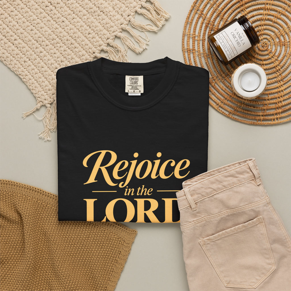 Rejoice in the Lord Always T-Shirt — Christian Faith Tee