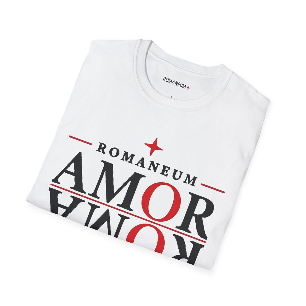 Amor/Roma 'ROMANEUM' Graphic T‑Shirt — 'AMOR' Reflection Design (God Is Love)