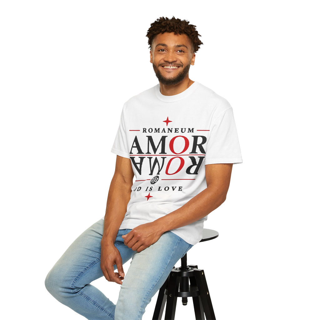 AMOR ROMA Tee — "God Is Love" Graphic T-Shirt
