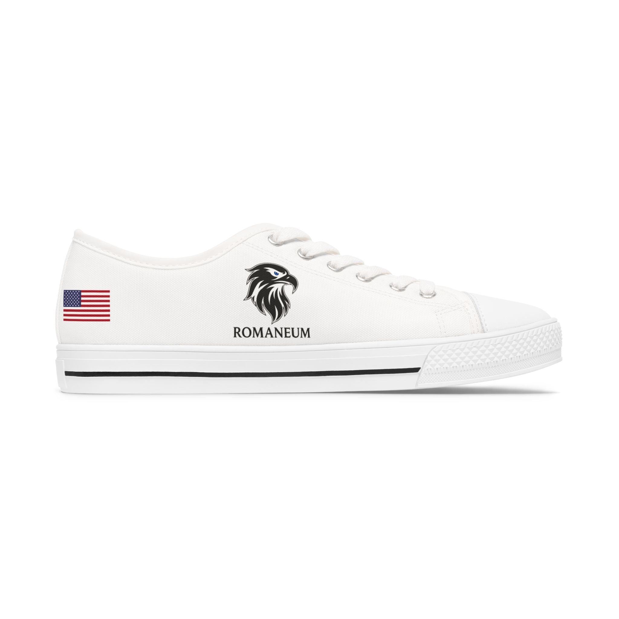 Romananeum Eagle Logo Top Sneakers | American Flag Accent