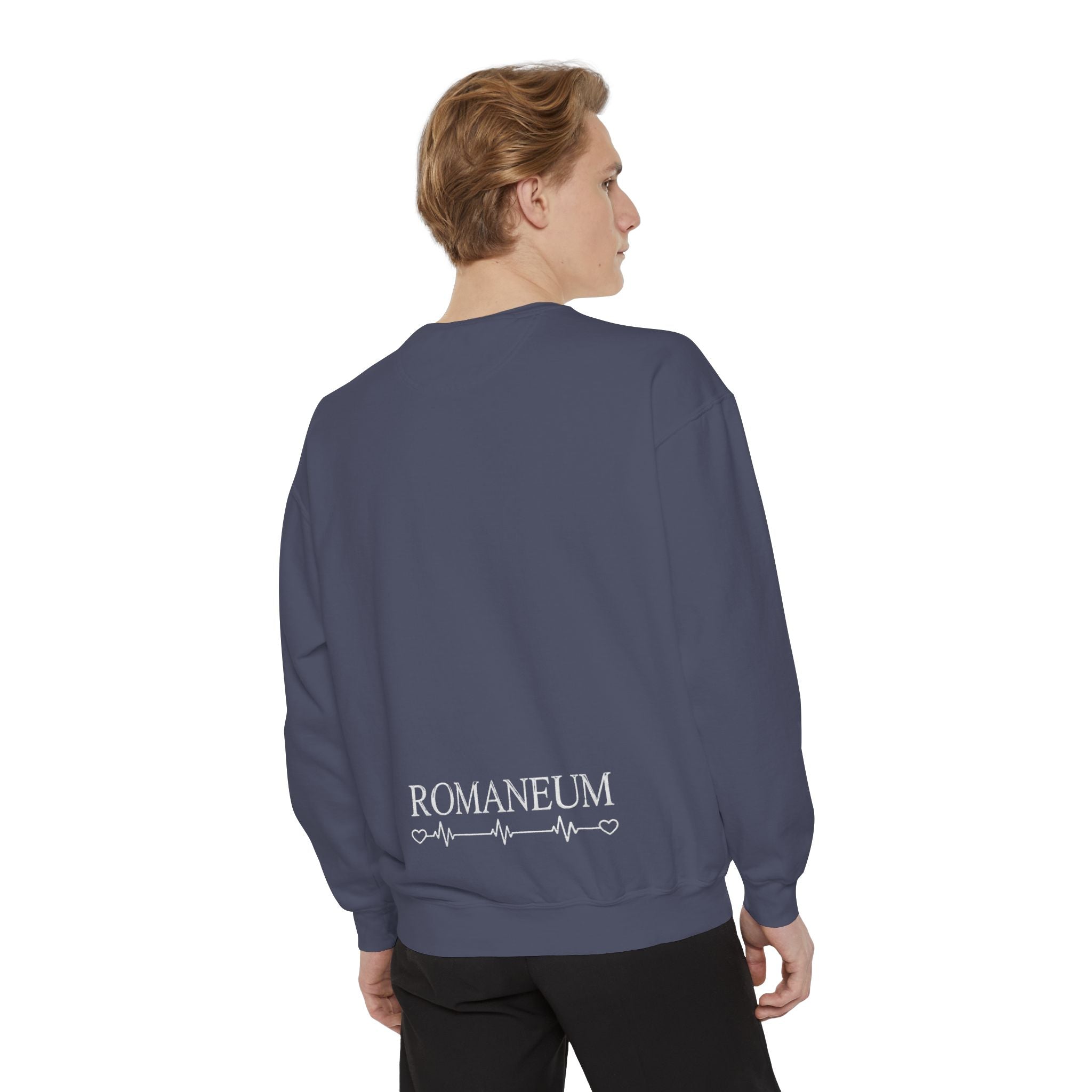 Alpha Omega Heart design sweatshirt | God is Love 1 John 4:8 RomanEum