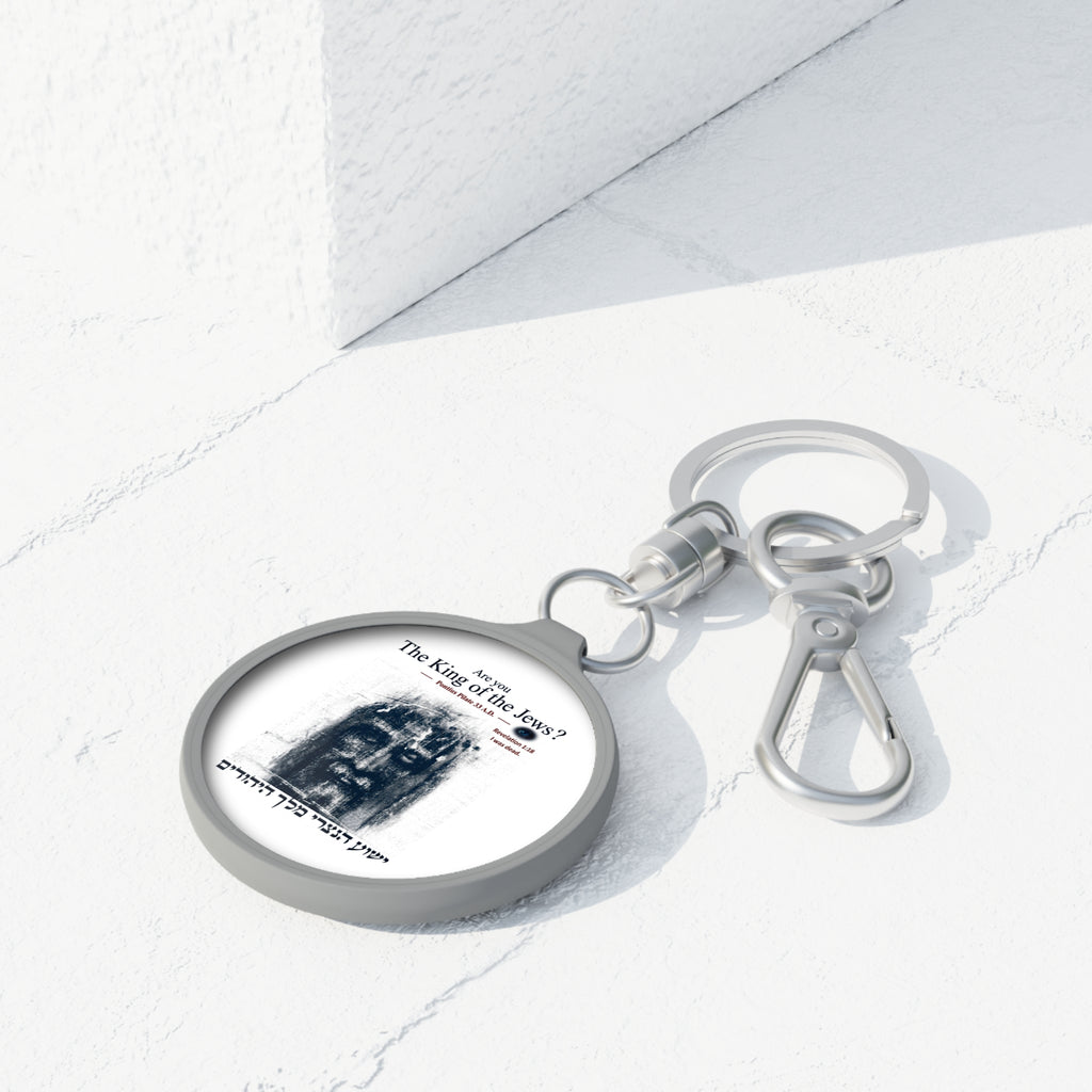 Religious Keyring Tag — "Are you The King of the Jews?" Prayer Quote Keychain