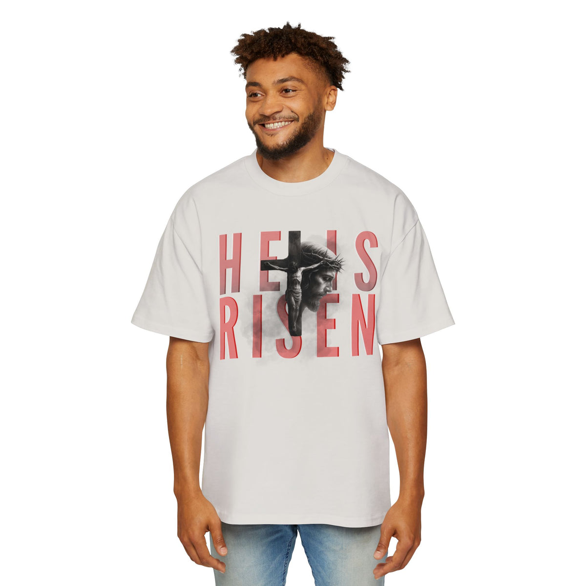 He Is Risen Christian Tee — Romaneum Matthew 28:6 Easter T‑Shirt
