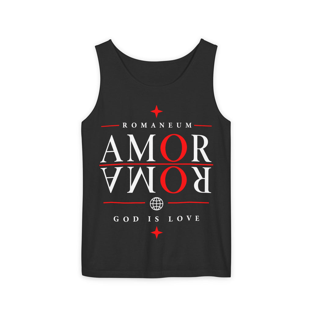 Amor/Roma Romaneum Tank Top — "God Is Love" Graphic Tank