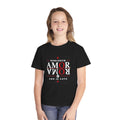 Youth Tee — "AMOR ROMA" Roman Catholic Graphic Tee (God is Love)