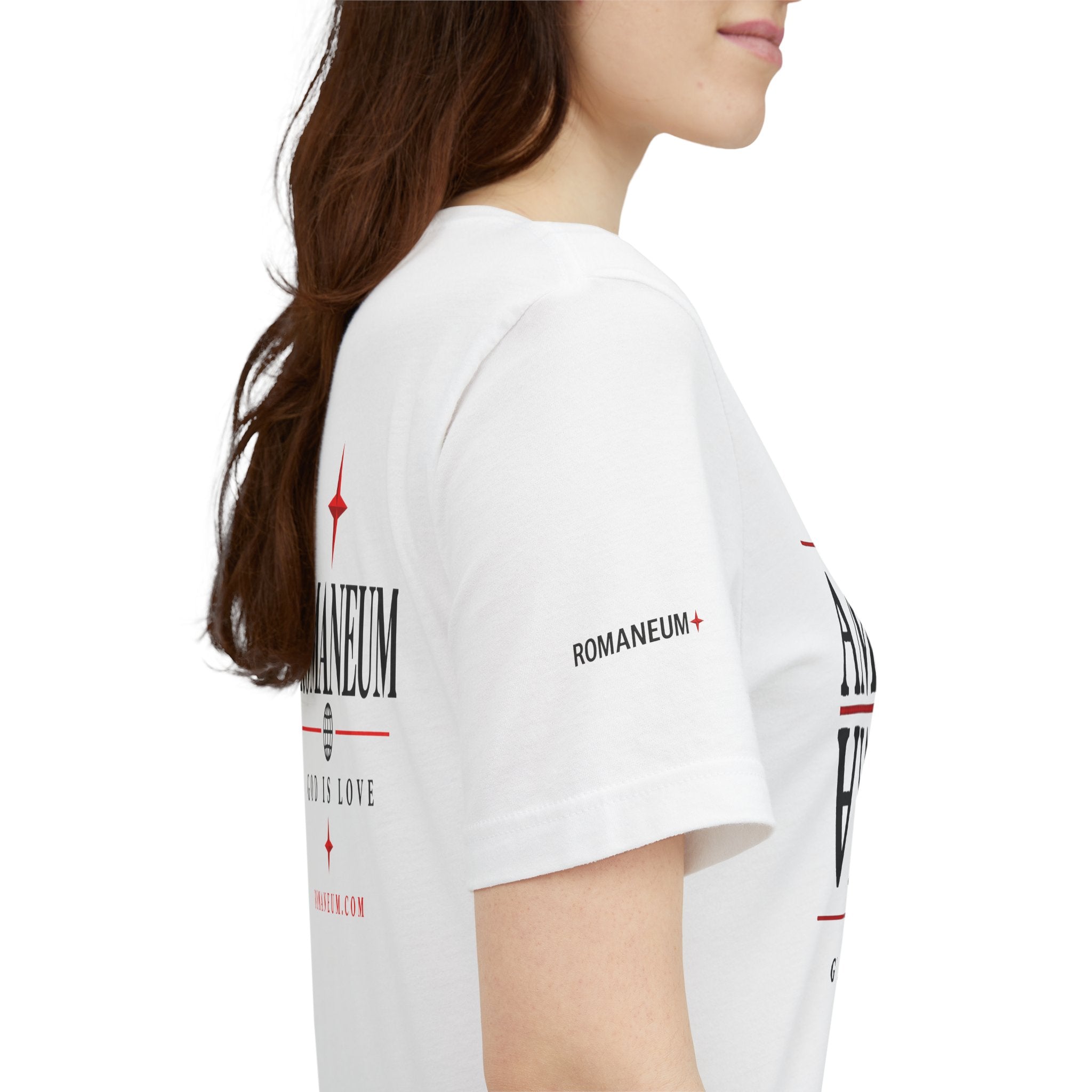 Romaneum 'AMOR/ROMA' God Is Love Graphic Tee