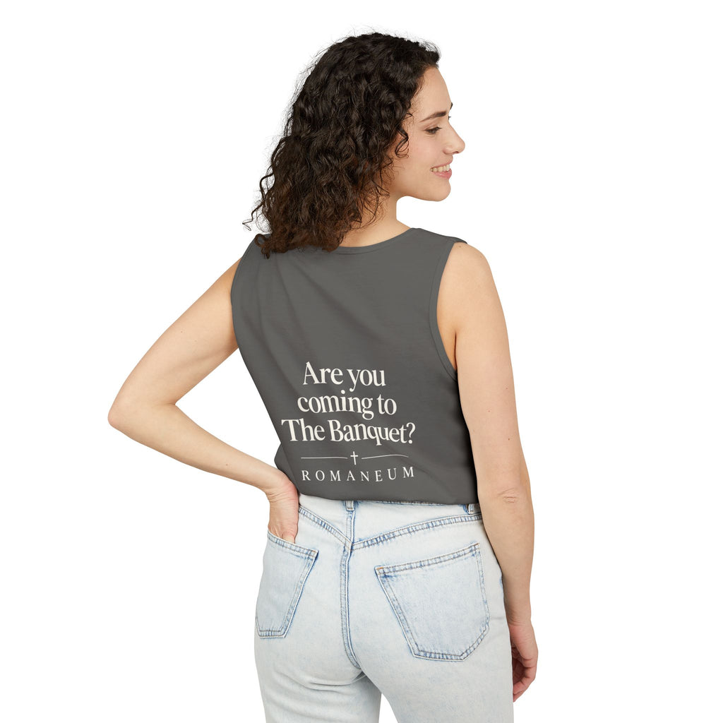 Banquet Invitation Tank Top — "Are You Coming to The Banquet?" Romaneum