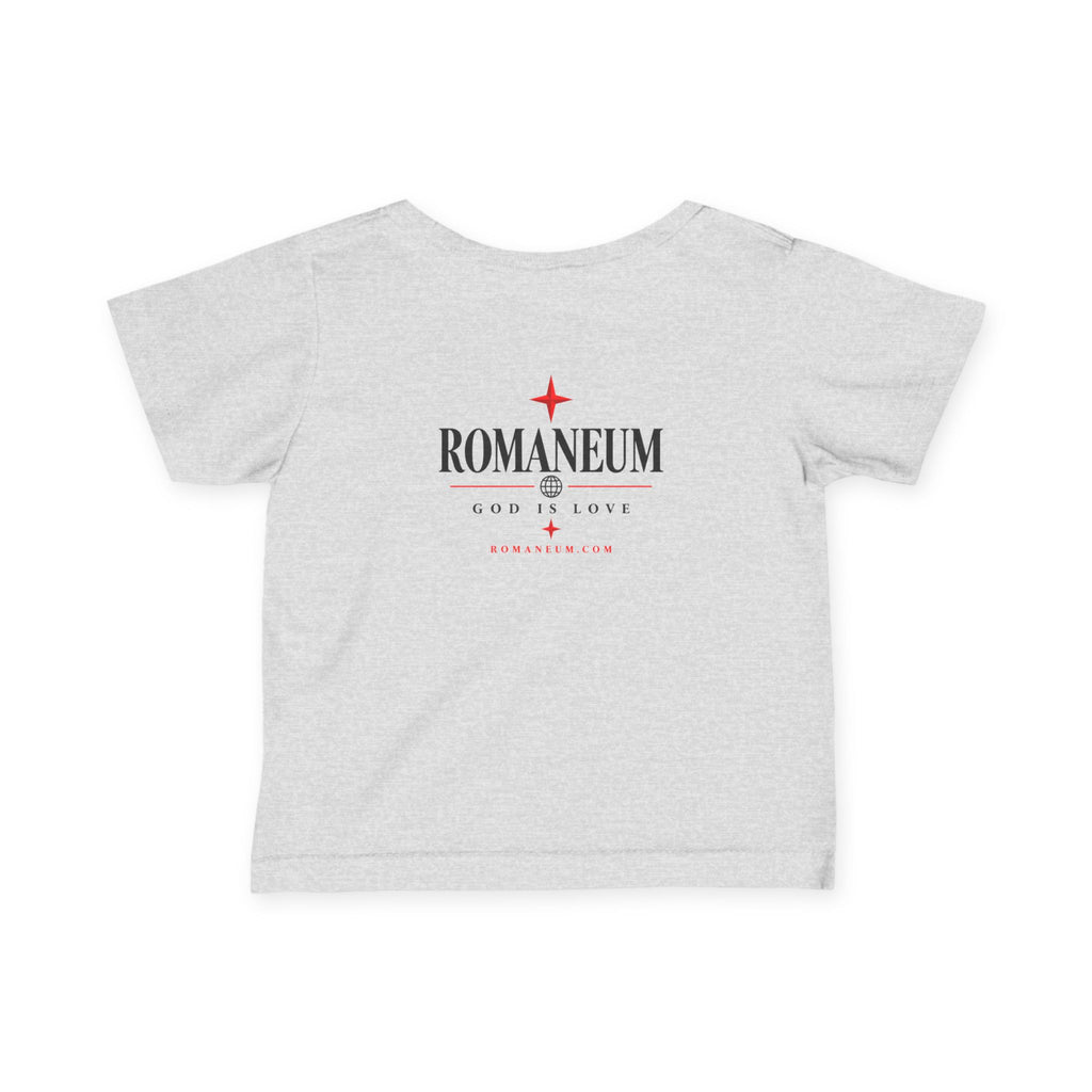 Infant Tee – 'AMOR ROMA' God Is Love Christian Baby Shirt
