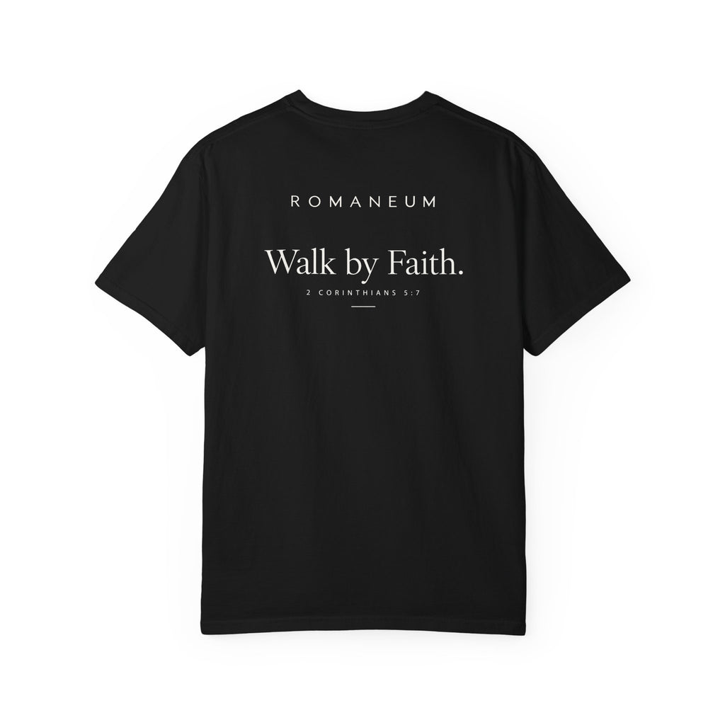 Walk by Faith T-Shirt — Romanum Inspirational Faith Tee