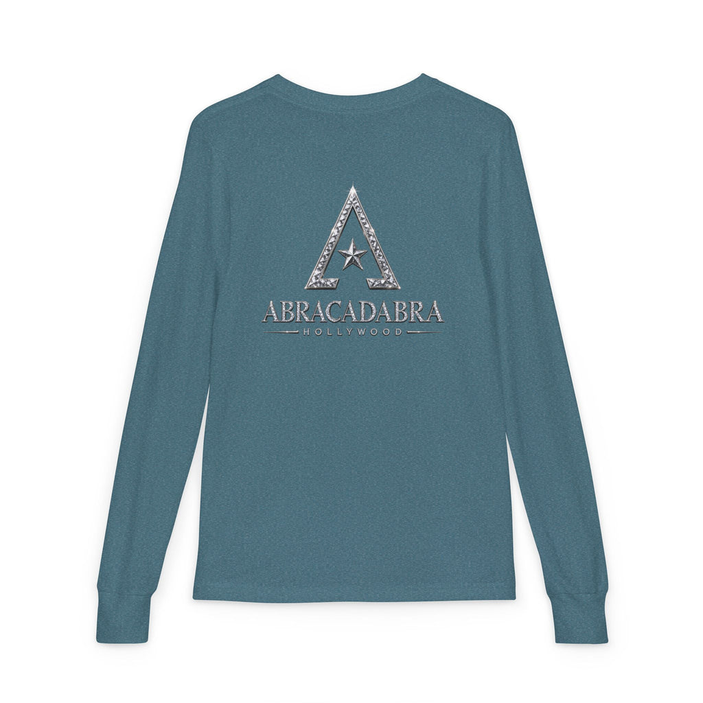 Youth Long Sleeve Tee — 'Abracadabra' Sparkle Magic Graphic