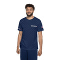 Romaneum Navy Sports Jersey — 'ROMANEUM • GOD IS LOVE' Athletic Tee