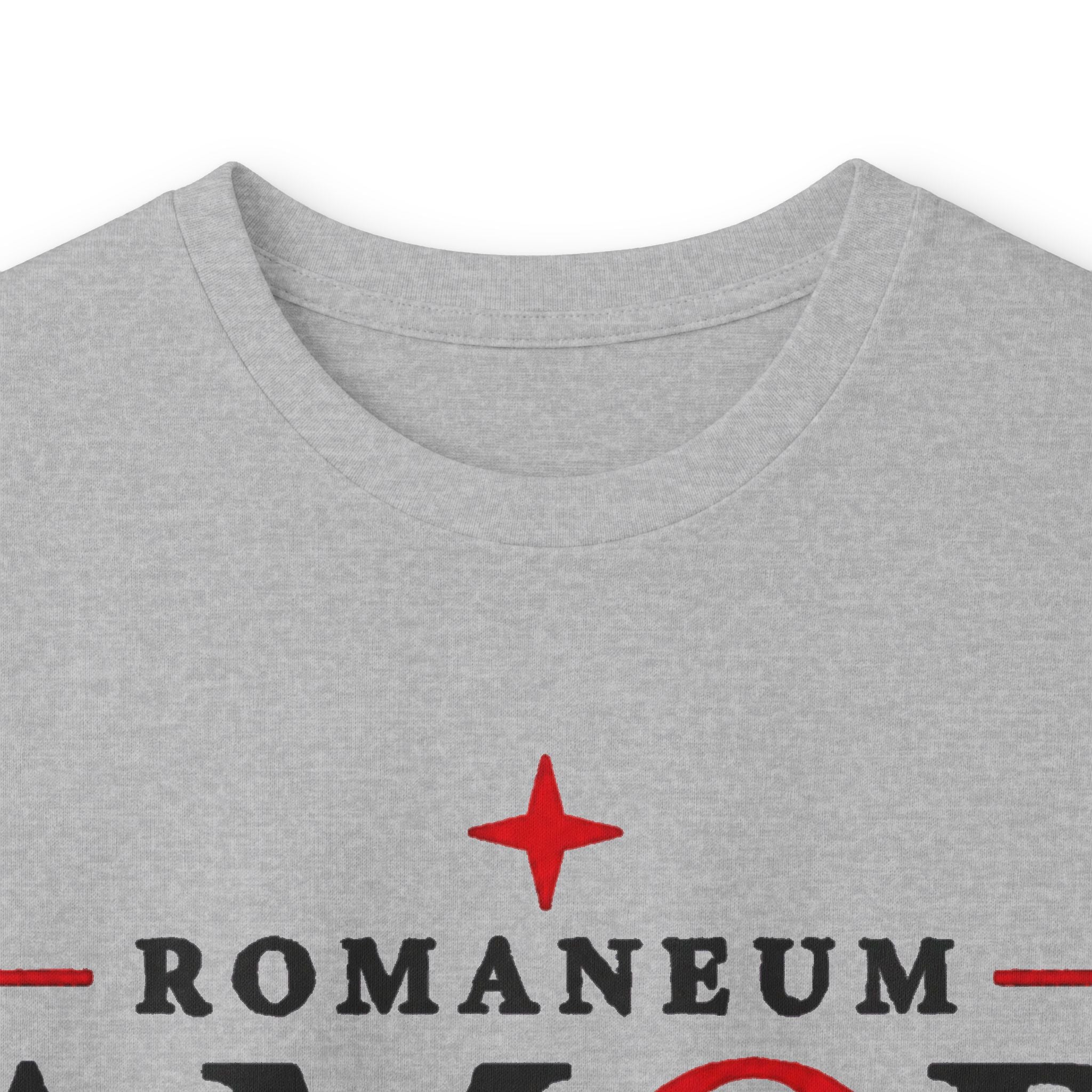 Long Sleeve Tee — "AMOR" Romaneum God Is Love Religious Graphic Shirt
