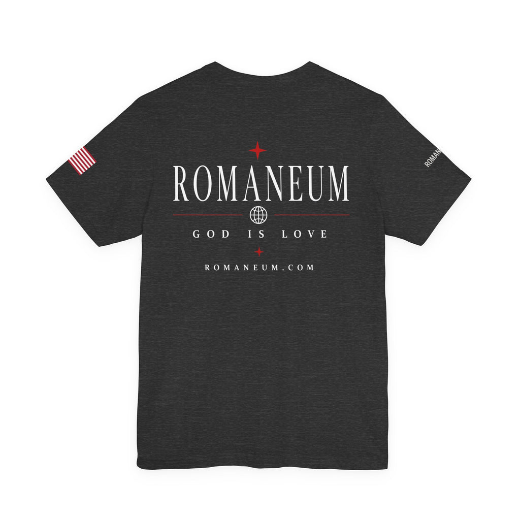 Romaneum 'AMOR/ROMA' God Is Love Graphic Tee