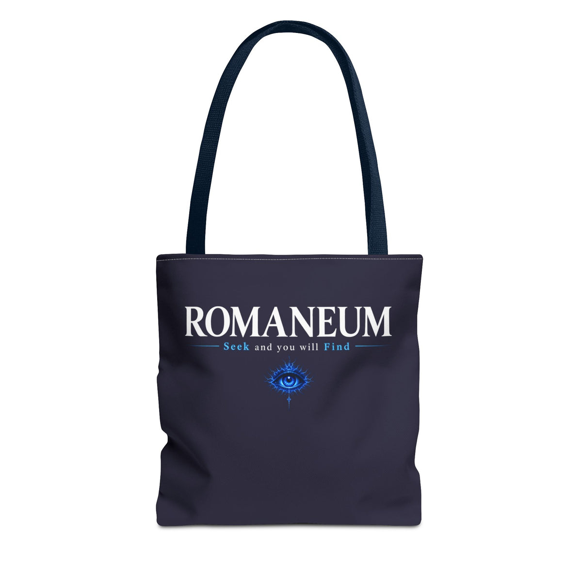 Romanеum Tote Bag — "Seek and You Will Find" Mystical Eye Canvas Tote