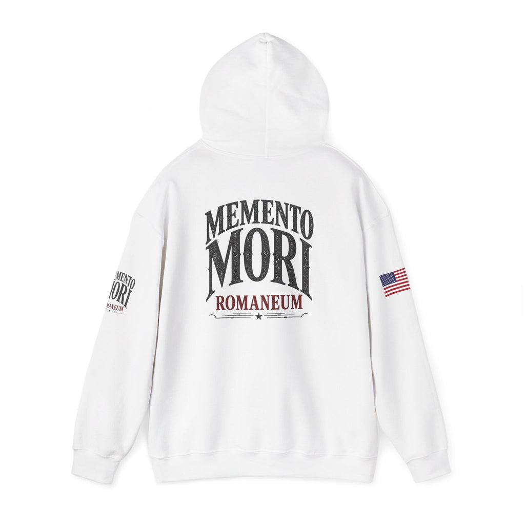 Memento Mori Hoodie — Romaneum Skull Graphic Pullover