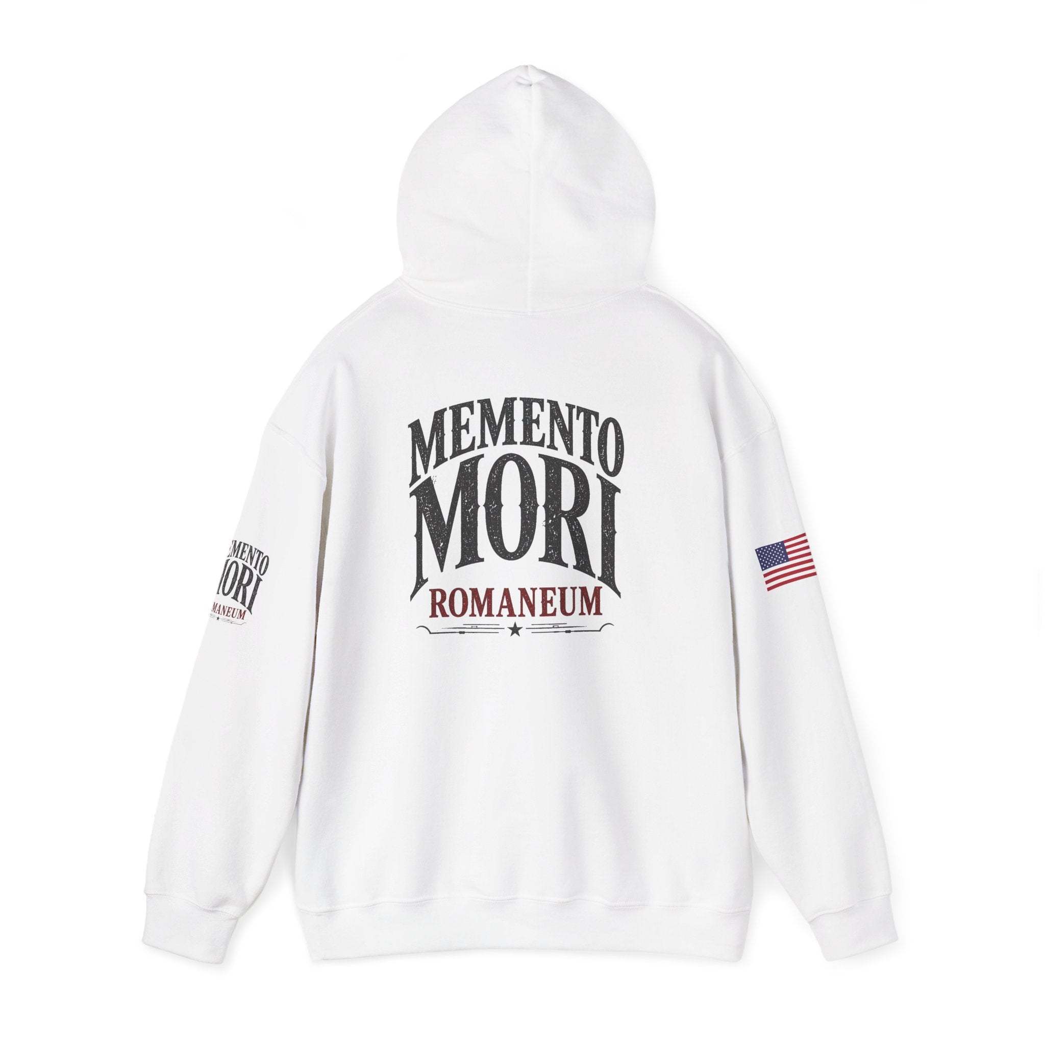 Memento Mori Hoodie — Romaneum Skull Graphic Pullover