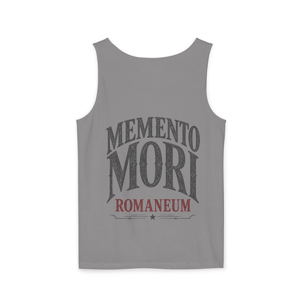 Memento Mori Skull Tank Top — Romaneum Vintage-Style Reminder Tank