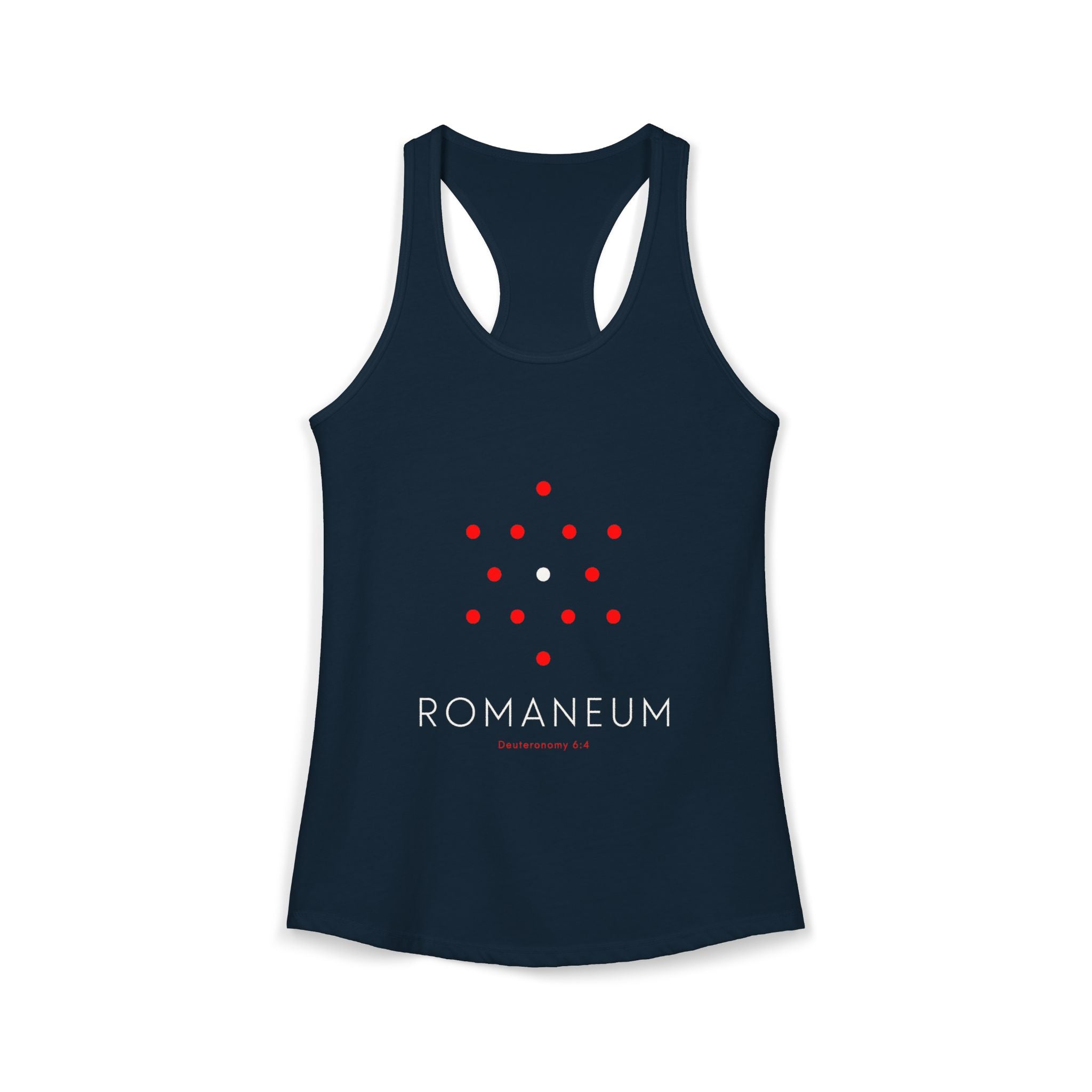 Romaneum Women’s Racerback Athletic Tank | Front & Back Logo