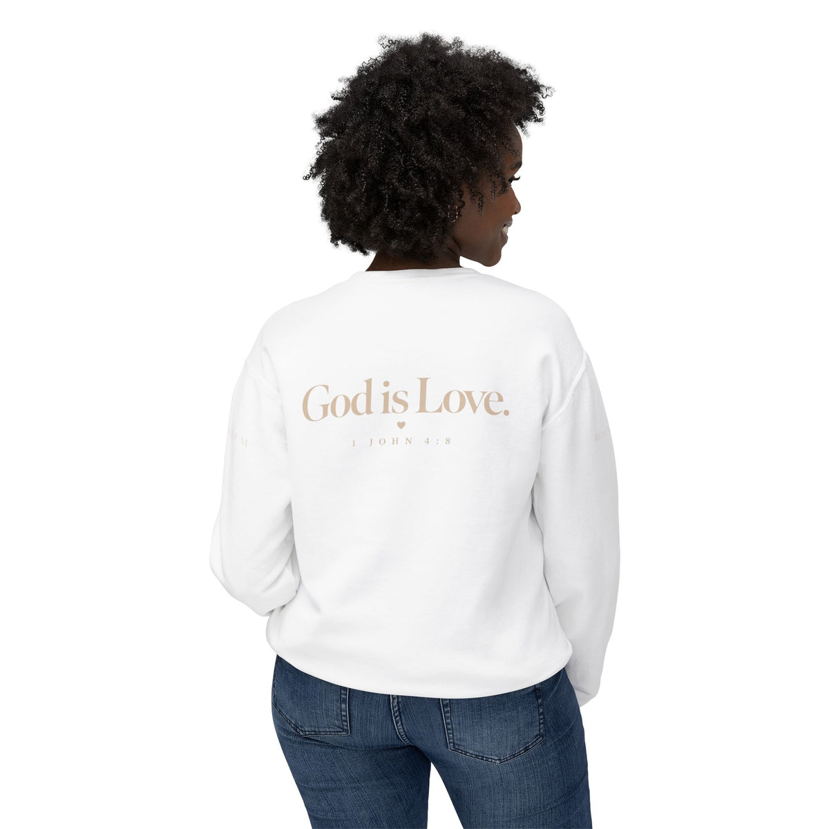Romaneum Crewneck Sweatshirt — "To Live Is Christ" / "God Is Love"