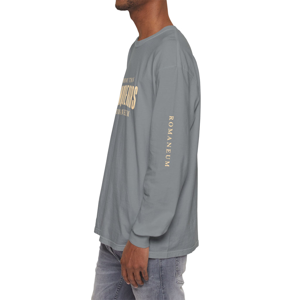 Conquerors Long Sleeve Tee — "More Than Conquerors" Romaneum