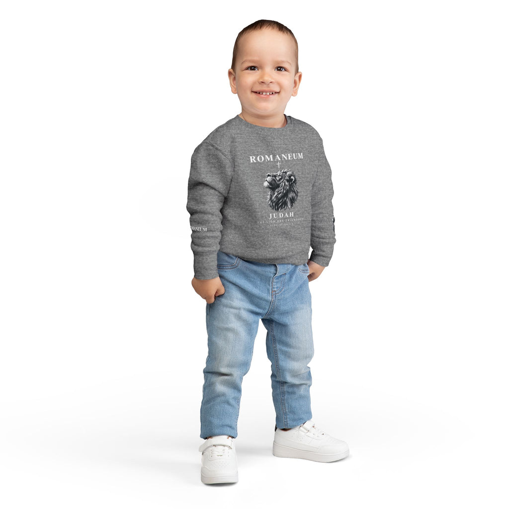 Toddler Sweatshirt - Romaneum Judah Lion Graphic Kids Crewneck