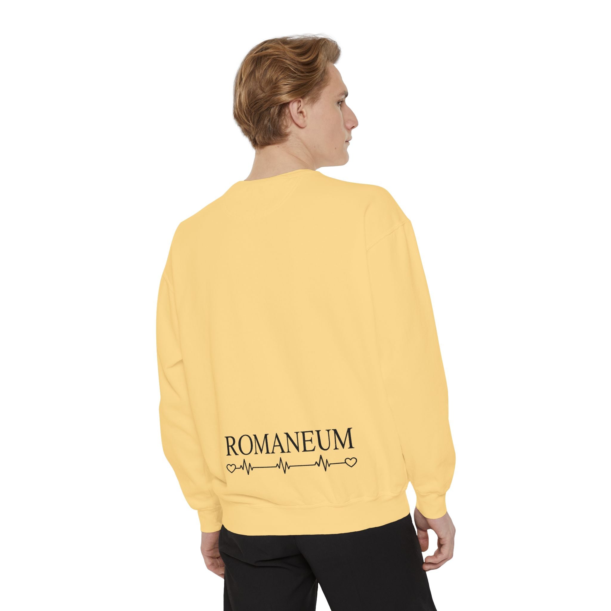Alpha Omega Heart design sweatshirt | God is Love 1 John 4:8 RomanEum