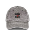 Vintage Embroidered Cap — "Think like God" Rose Men's Hat
