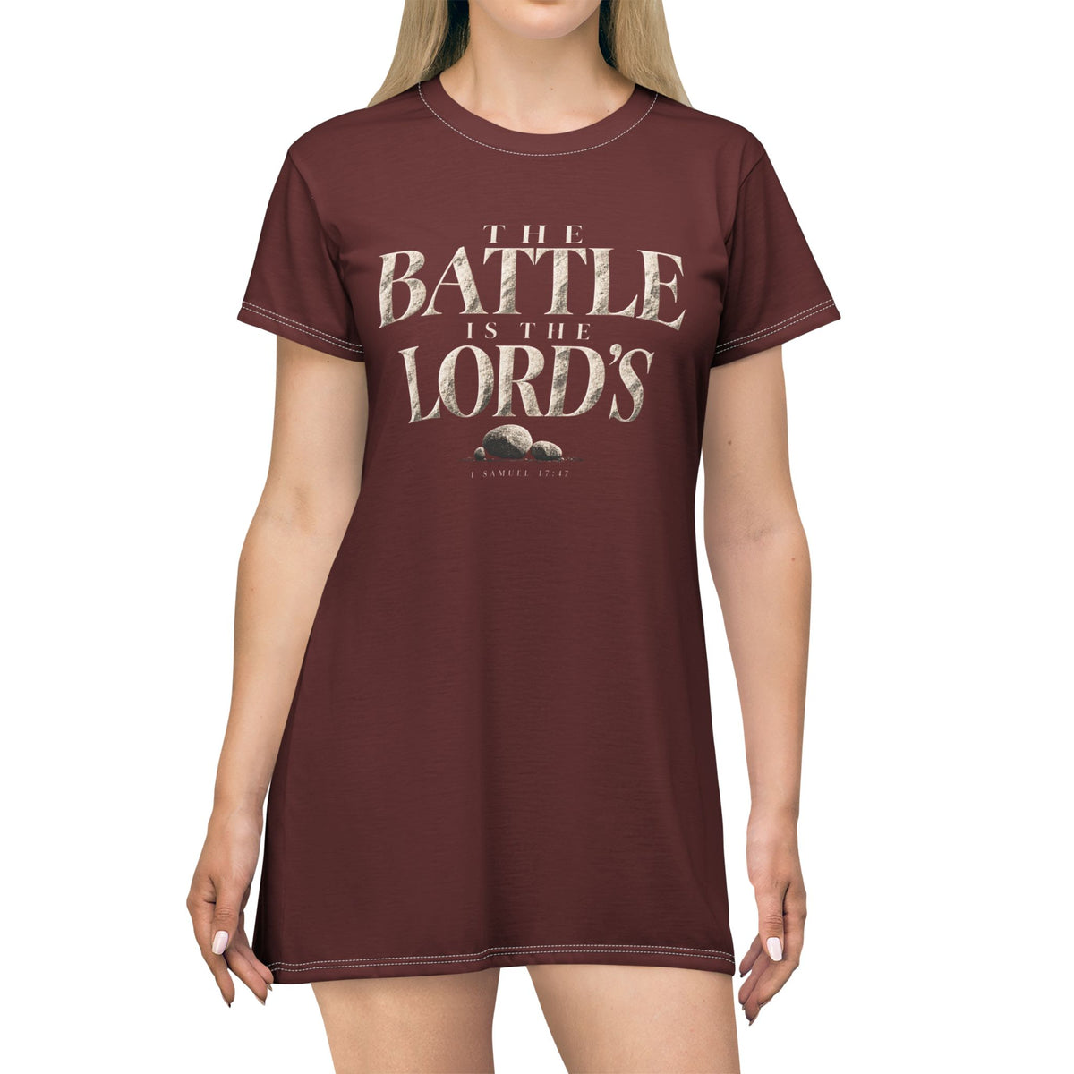 The Battle Is The Lord's T-Shirt Dress