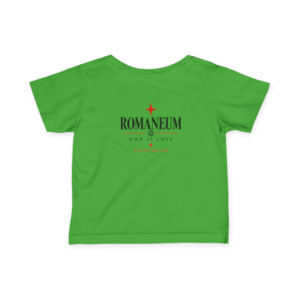 Infant Tee – 'AMOR ROMA' God Is Love Christian Baby Shirt