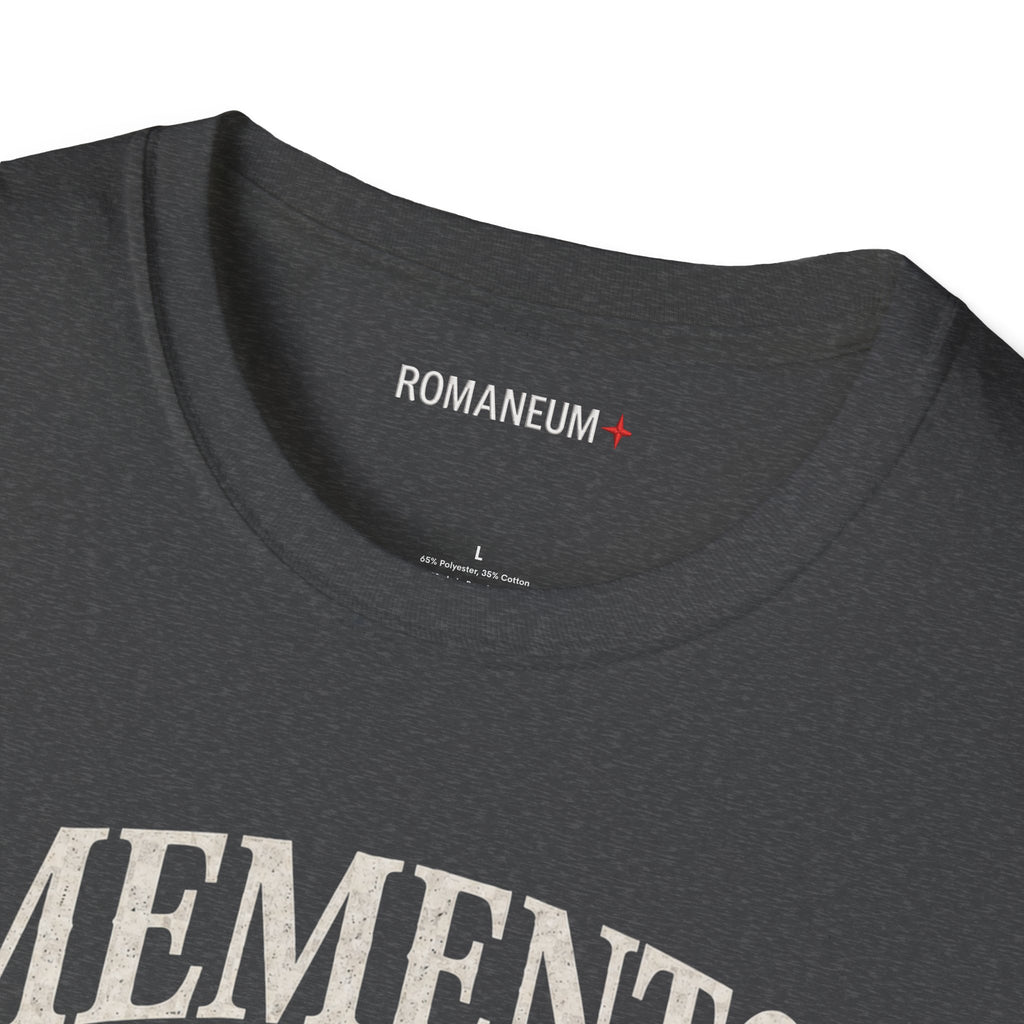 Memento Mori Skull T-Shirt — Gothic Reminder Tee with Romaneum Skull Design