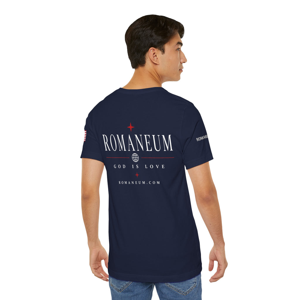 Romaneum 'AMOR/ROMA' God Is Love Graphic Tee