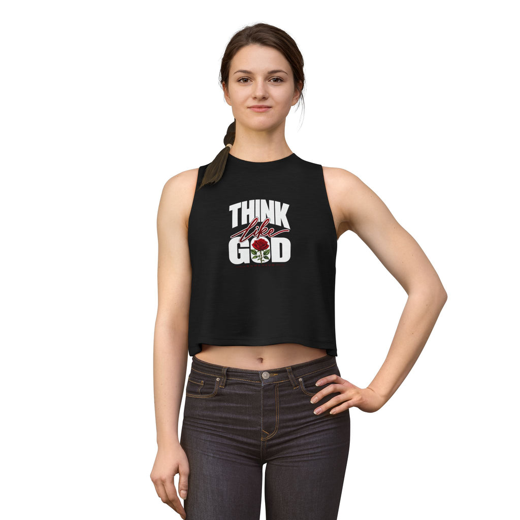 Women's Crop Top - 'Think Like God' Tank Top