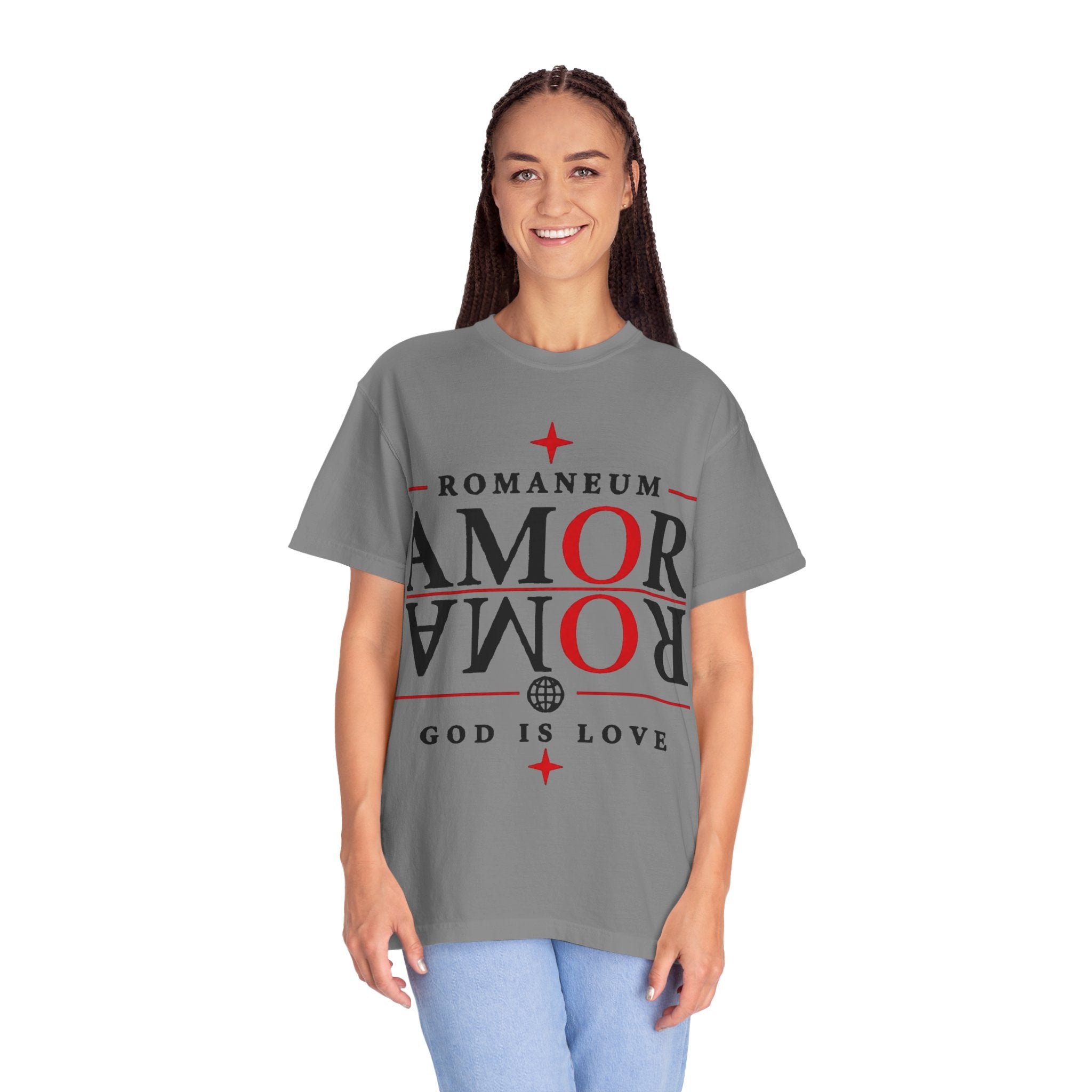 AMOR ROMA Tee — "God Is Love" Graphic T-Shirt