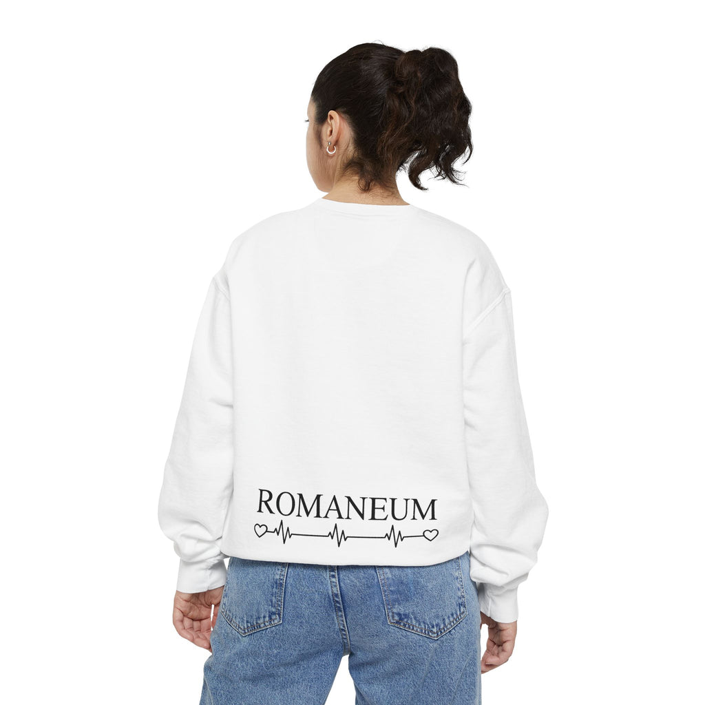 Alpha Omega Heart design sweatshirt | God is Love 1 John 4:8 RomanEum